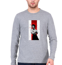 Load image into Gallery viewer, Bruce Lee Full Sleeves T-Shirt for Men-S(38 Inches)-Grey Melange-Ektarfa.online
