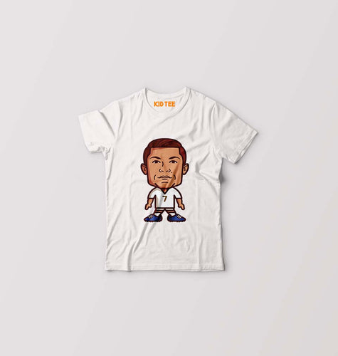 Cristiano Ronaldo CR7 Kids T-Shirt for Boy/Girl-White-Ektarfa.online
