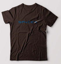 Load image into Gallery viewer, SpaceX T-Shirt for Men-S(38 Inches)-Coffee Brown-Ektarfa.online
