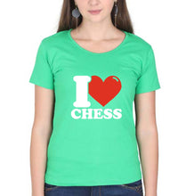 Load image into Gallery viewer, I Love Chess T-Shirt for Women
