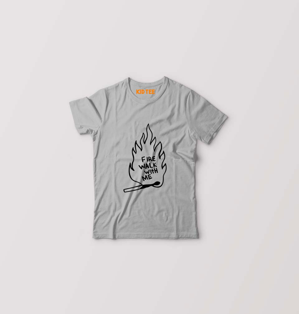 Twin Peaks Fire Walk With Me Kids T-Shirt for Boy/Girl-Grey-Ektarfa.online