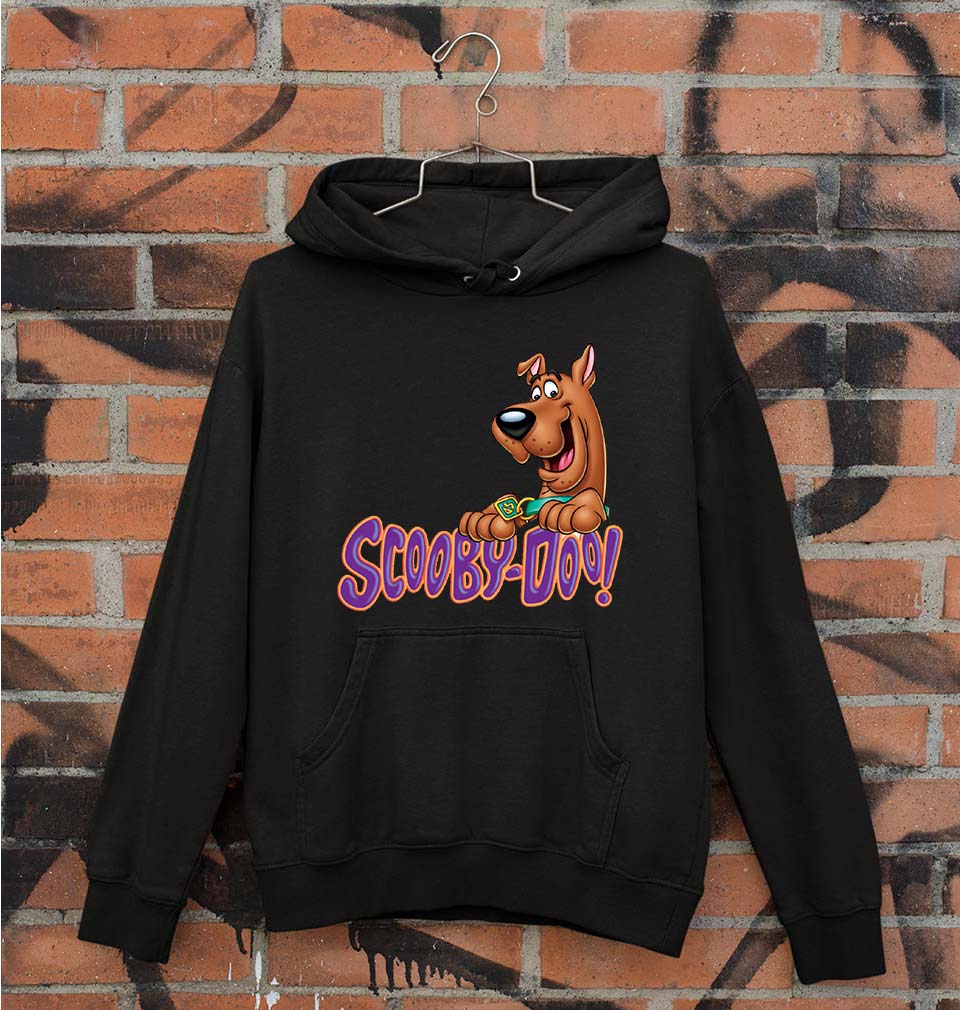 Scooby Doo Unisex Hoodie for Men/Women-S(40 Inches)-Black-Ektarfa.online