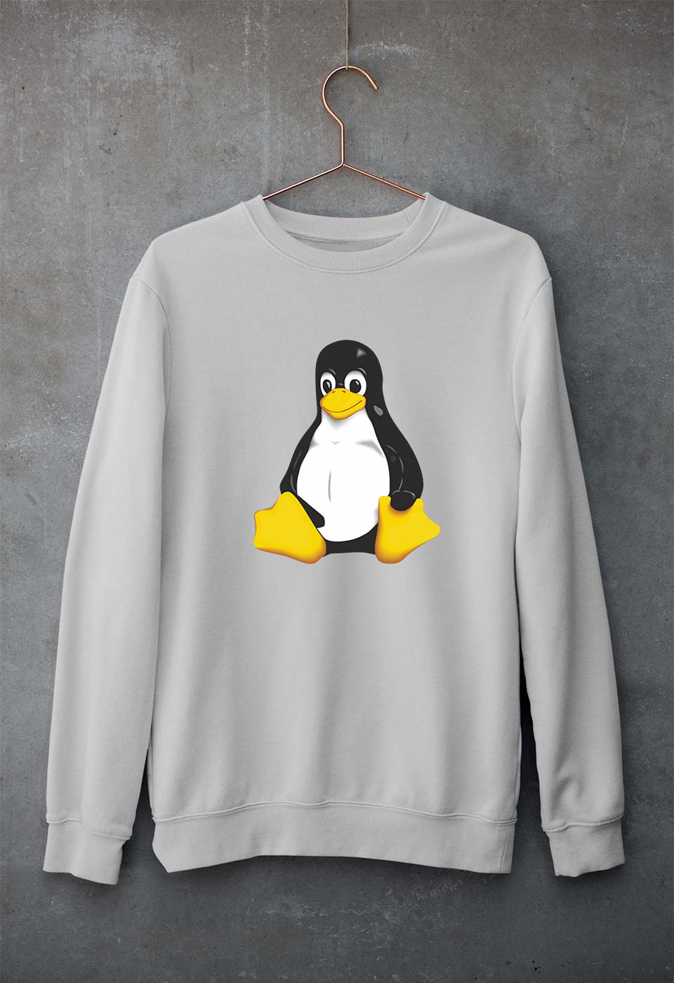 Linux Unisex Sweatshirt for Men/Women-Grey Melange-Ektarfa.online