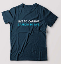 Load image into Gallery viewer, Carrom T-Shirt for Men-Petrol Blue-Ektarfa.online
