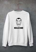 Load image into Gallery viewer, Money Heist Bella Ciao Unisex Sweatshirt for Men/Women-S(40 Inches)-White-Ektarfa.online
