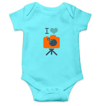 Load image into Gallery viewer, I Love Photography Kids Romper Kids Romper For Baby Boy/Girl-0-5 Months(18 Inches)-Sky Blue-Ektarfa.online
