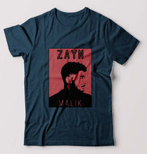 Load image into Gallery viewer, Zayn Malik T-Shirt for Men-S(38 Inches)-Petrol Blue-Ektarfa.online

