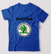 Load image into Gallery viewer, Skoda T-Shirt for Men-S(38 Inches)-Royal Blue-Ektarfa.online
