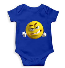 Load image into Gallery viewer, Angry Emoji Kids Romper For Baby Boy/Girl-0-5 Months(18 Inches)-Royal blue-Ektarfa.online
