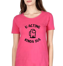 Load image into Gallery viewer, Among Us T-Shirt for Women-XS(32 Inches)-Pink-Ektarfa.online
