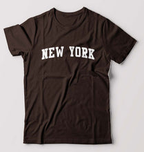 Load image into Gallery viewer, New York T-Shirt for Men-Coffee Brown-Ektarfa.online
