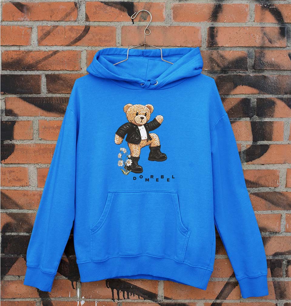 Domrebel Taddy Unisex Hoodie for Men/Women-Royal Blue-Ektarfa.online