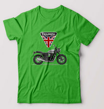 Load image into Gallery viewer, Triumph Motorcycles T-Shirt for Men-S(38 Inches)-flag green-Ektarfa.online
