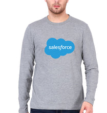 Load image into Gallery viewer, Salesforce Full Sleeves T-Shirt for Men-S(38 Inches)-Grey Melange-Ektarfa.online
