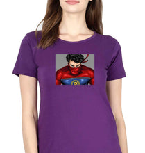Load image into Gallery viewer, Minnal Murali T-Shirt for Women-XS(32 Inches)-Purple-Ektarfa.online
