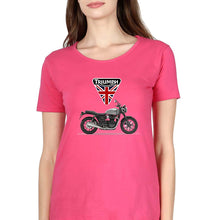 Load image into Gallery viewer, Triumph Motorcycles T-Shirt for Women-XS(32 Inches)-Pink-Ektarfa.online
