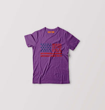 Load image into Gallery viewer, USA America Kids T-Shirt for Boy/Girl-Purple-Ektarfa.online
