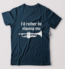 Load image into Gallery viewer, Trumpet Love T-Shirt for Men-Petrol Blue-Ektarfa.online
