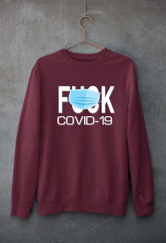 Covid 19 Unisex Sweatshirt for Men/Women-Maroon-Ektarfa.online