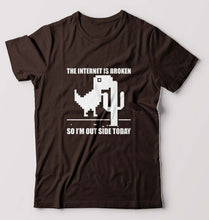 Load image into Gallery viewer, Internet T-Shirt for Men-Coffee Brown-Ektarfa.online
