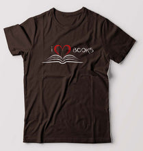 Load image into Gallery viewer, Love Books T-Shirt for Men-Coffee Brown-Ektarfa.online
