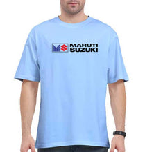 Load image into Gallery viewer, Maruti-Suzuki Oversized T-Shirt for Men-Baby Blue-Ektarfa.online
