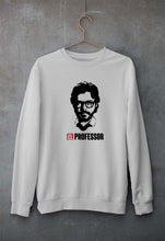 Load image into Gallery viewer, Money Heist The Professor Unisex Sweatshirt for Men/Women-Grey Melange-Ektarfa.online
