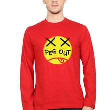 Load image into Gallery viewer, Peg Out Full Sleeves T-Shirt for Men-Red-Ektarfa.online
