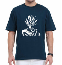 Load image into Gallery viewer, Anime Goku Oversized T-Shirt for Men-Petrol Blue-Ektarfa.online
