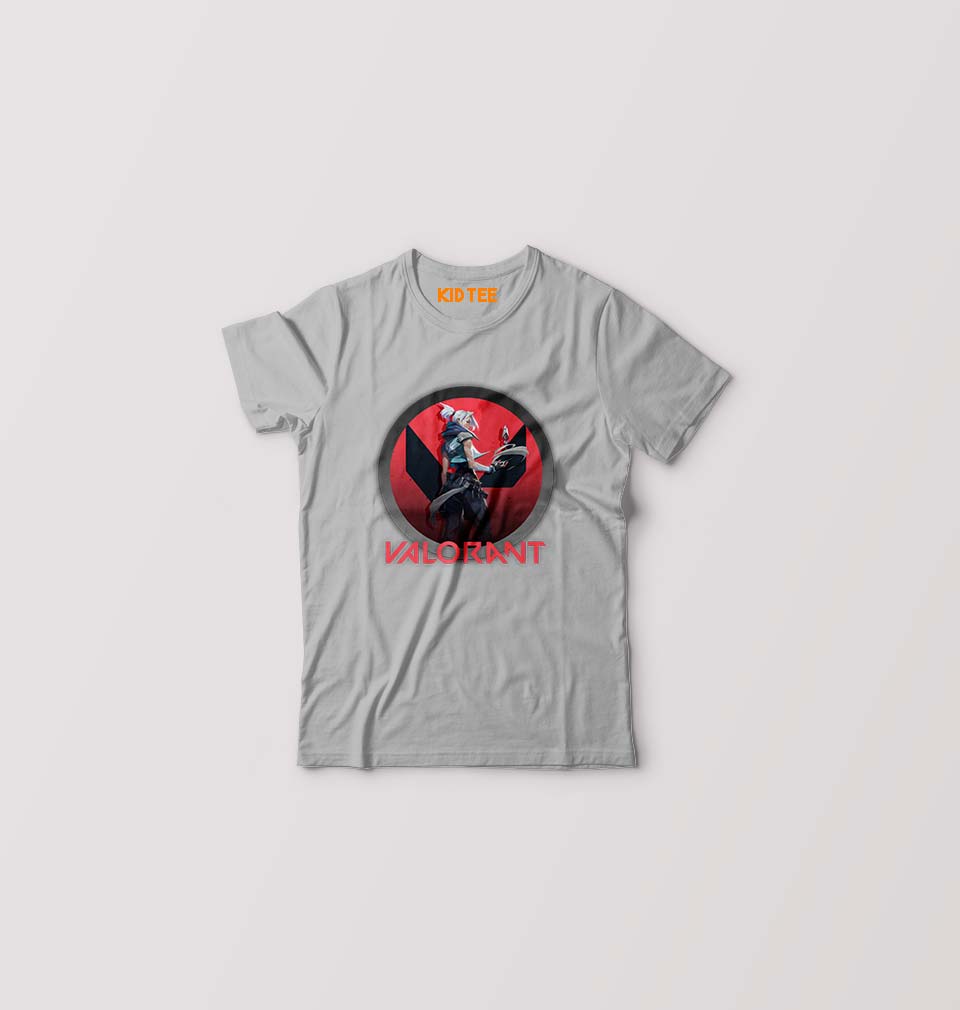 Valorant Kids T-Shirt for Boy/Girl-Grey-Ektarfa.online