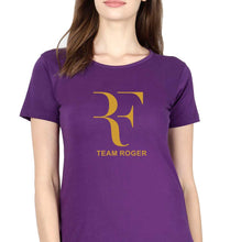 Load image into Gallery viewer, Roger Federer T-Shirt for Women-XS(32 Inches)-Purple-Ektarfa.online
