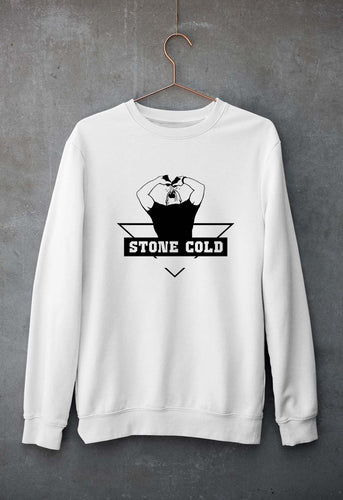 Stone Cold Steve Austin (WWE) Unisex Sweatshirt for Men/Women-White-Ektarfa.online