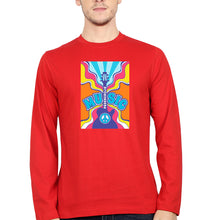 Load image into Gallery viewer, Psychedelic Full Sleeves T-Shirt for Men-Red-Ektarfa.online
