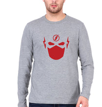 Load image into Gallery viewer, Flash Superhero Full Sleeves T-Shirt for Men-Grey Melange-Ektarfa.online
