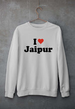 Load image into Gallery viewer, I Love Jaipur Unisex Sweatshirt for Men/Women-Grey Melange-Ektarfa.online
