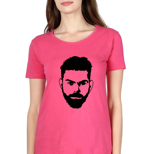 Virat Kohli T-Shirt for Women-Pink-Ektarfa.online