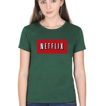 Load image into Gallery viewer, Netflix T-Shirt for Women-Dark Green-Ektarfa.online
