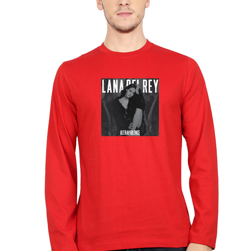 Lana Del Rey Ultraviolence Full Sleeves T-Shirt for Men-Red-Ektarfa.online