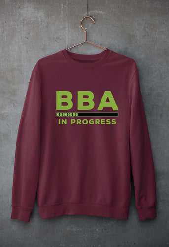 BBA Unisex Sweatshirt for Men/Women-Maroon-Ektarfa.online