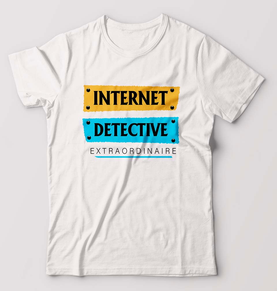 Internet T-Shirt for Men-White-Ektarfa.online