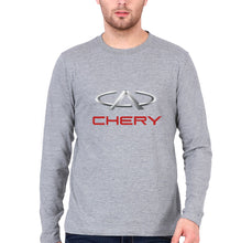 Load image into Gallery viewer, Chery Full Sleeves T-Shirt for Men-Grey Melange-Ektarfa.online
