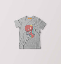 Load image into Gallery viewer, Dinosaur TRex Kids T-Shirt for Boy/Girl-0-1 Year(20 Inches)-Grey-Ektarfa.online
