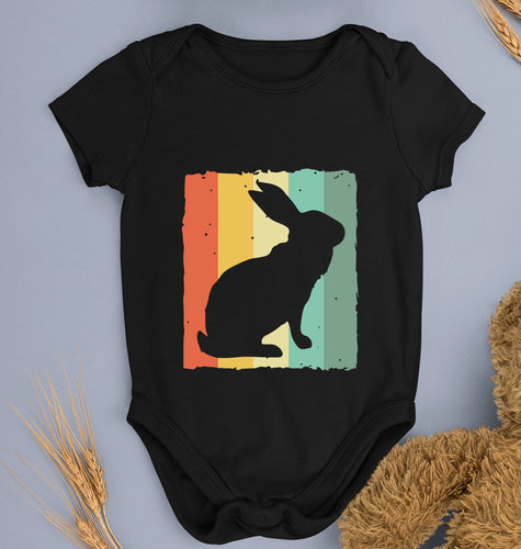 Rabbit Bunny Kids Romper For Baby Boy/Girl-Black-Ektarfa.online