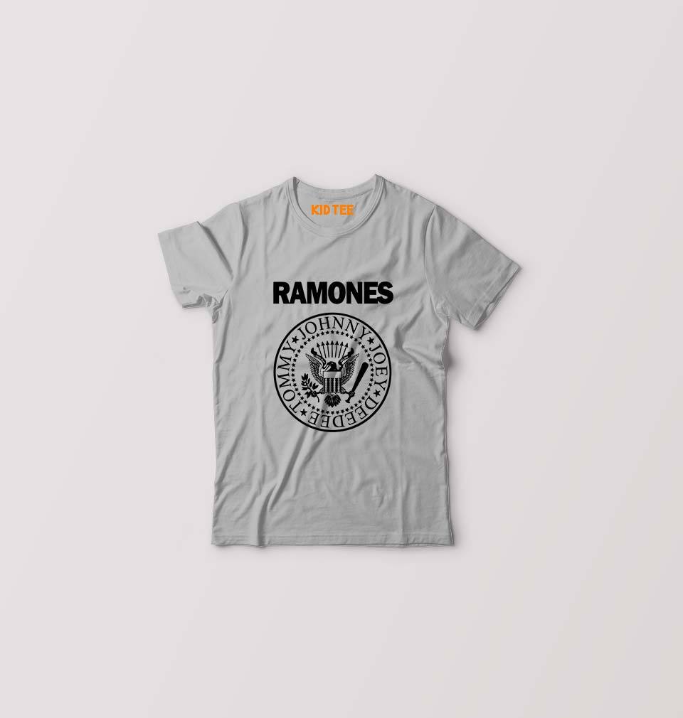 Ramones Kids T-Shirt for Boy/Girl-0-1 Year(20 Inches)-Grey-Ektarfa.online