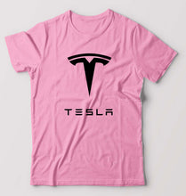 Load image into Gallery viewer, Tesla T-Shirt for Men-Light Baby Pink-Ektarfa.online
