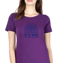 Load image into Gallery viewer, IIM Ahmedabad T-Shirt for Women-XS(32 Inches)-Purple-Ektarfa.online
