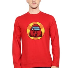 Load image into Gallery viewer, Among Us Full Sleeves T-Shirt for Men-S(38 Inches)-Red-Ektarfa.online
