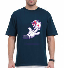 Load image into Gallery viewer, Poker Oversized T-Shirt for Men-Petrol Blue-Ektarfa.online
