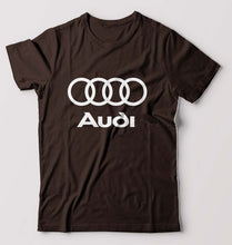 Load image into Gallery viewer, Audi T-Shirt for Men-S(38 Inches)-Coffee Brown-Ektarfa.online
