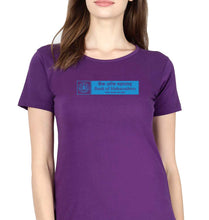 Load image into Gallery viewer, Bank of Maharashtra T-Shirt for Women-Purple-Ektarfa.online
